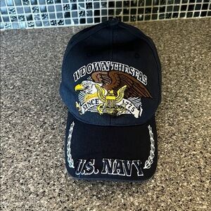 U.S. Navy We Own The Seas Vintage Adjustable Hat Embroidered Cap